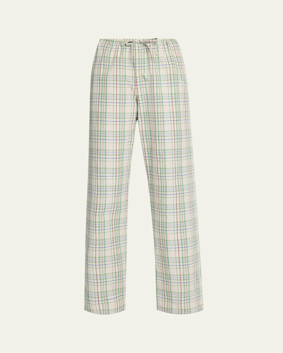 Hypnosta Plaid Drawstring Pants